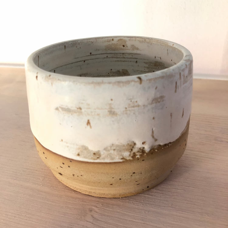 Straight White Vase